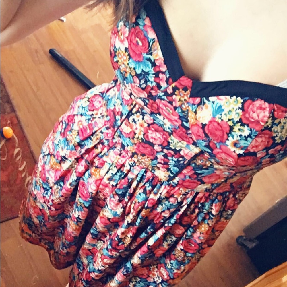 Floral spaghetti strap dress